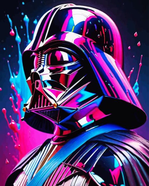 Colorful darth vader Diamond By Numbers