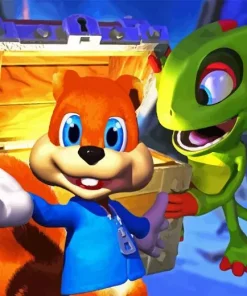 Conkers bad fur day Diamond By Numbers