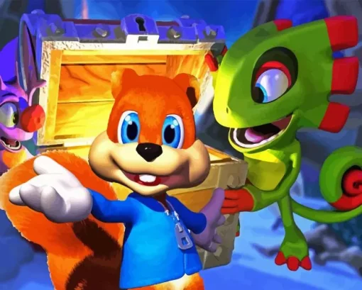 Conkers bad fur day Diamond By Numbers