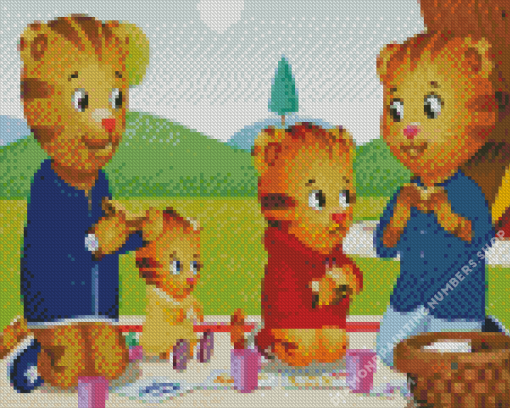 Daniel tiger Diamond Paints