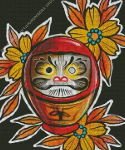 Daruma art Diamond By Numbers