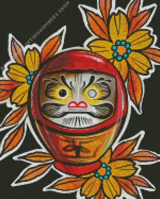 Daruma art Diamond By Numbers