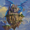 Dragon and castle Diamond Paints