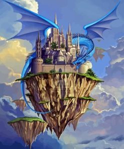 Dragon and castle Diamond Paints