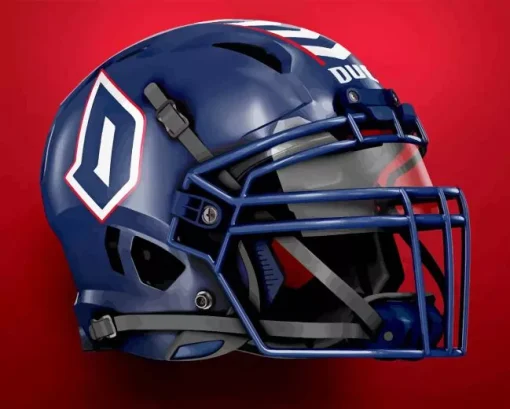 Duquesne Football Helmet Diamond By Numbers