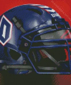 Duquesne Football Helmet Diamond By Numbers