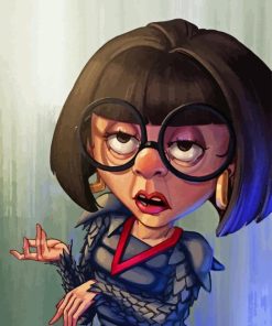 Edna Mode Diamond With Numbers