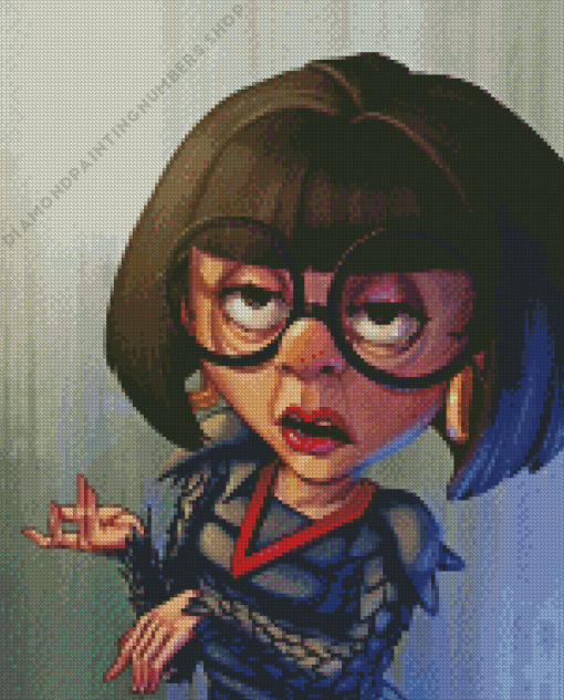 Edna Mode Diamond With Numbers