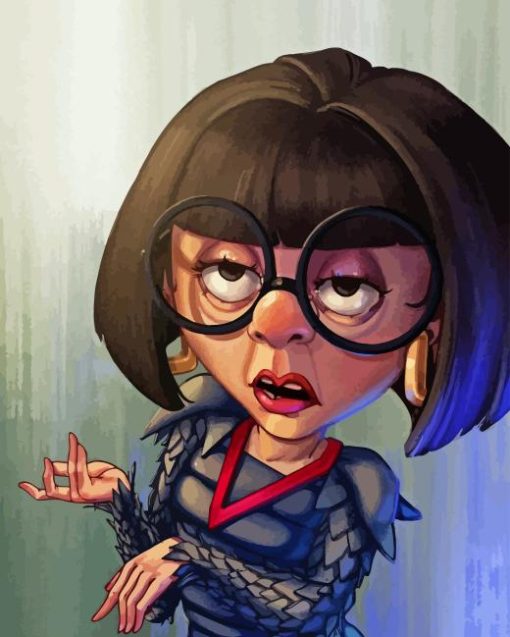 Edna Mode Diamond With Numbers