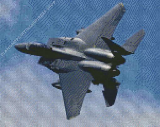 F 15 fighter jet Diamond By Numbers