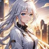 Girl white hair Diamond By Numbers