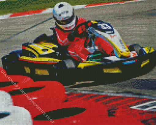 Go karting Diamond Paintings