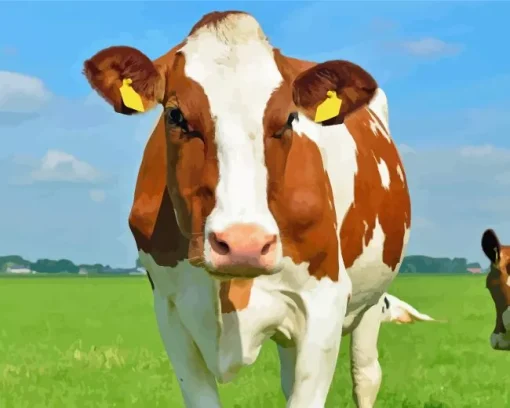 Guernsey cow Diamond By Numbers