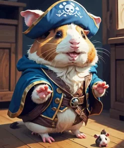 Guinea pig pirate Diamond By Numbers