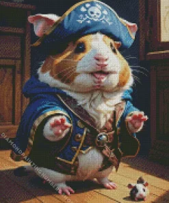 Guinea pig pirate Diamond By Numbers