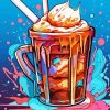 Iced coffee art Diamond Paints