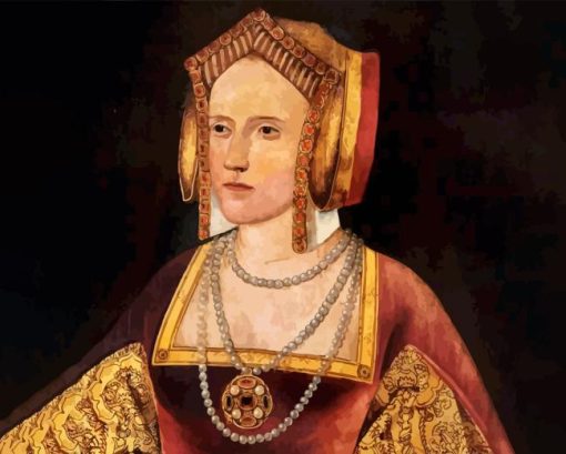 Katherine of Aragon Diamond With Numbers