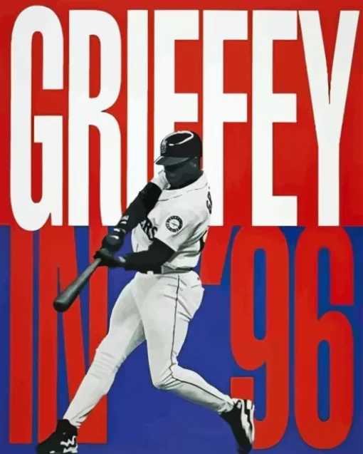 Ken griffey jr poster Diamond By Numbers