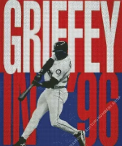 Ken griffey jr poster Diamond By Numbers