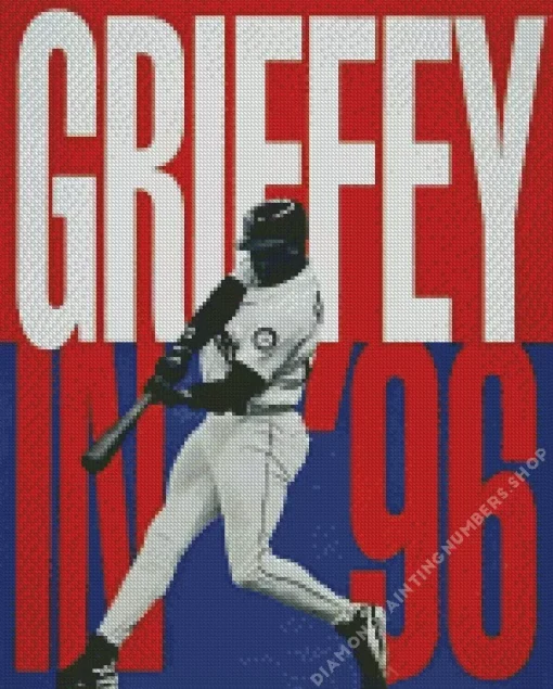 Ken griffey jr poster Diamond By Numbers