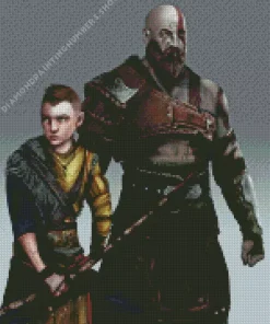 Kratos and atreus Diamond By Numbers