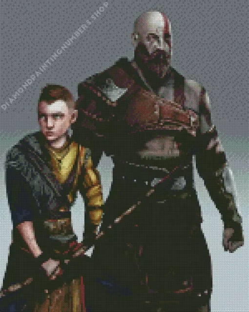 Kratos and atreus Diamond By Numbers