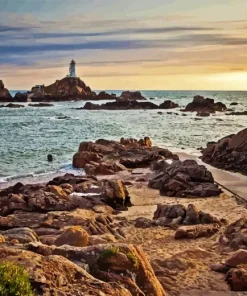 La Corbiere Lighthouse Diamond By Numbers