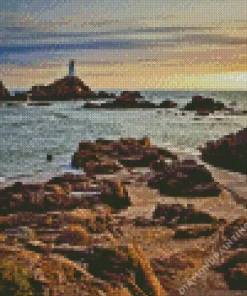 La Corbiere Lighthouse Diamond By Numbers