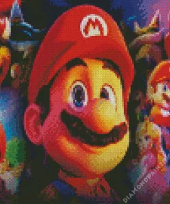 Mario Movie Diamond By Numbers