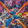 Mega Man X Video Game Diamond By Numbers