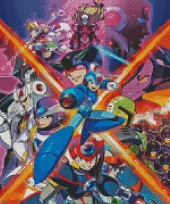 Mega Man X Video Game Diamond By Numbers