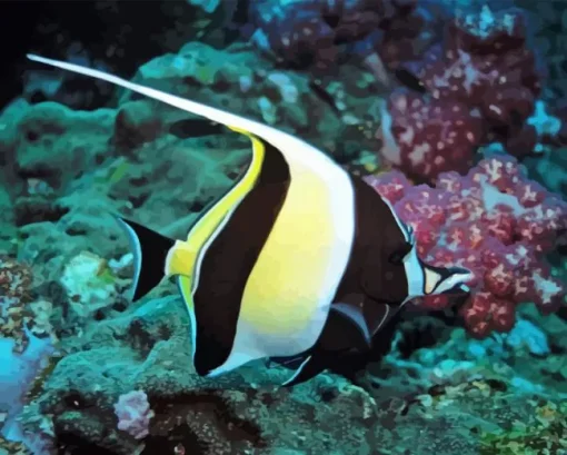 Moorish idol Diamond By Numbers