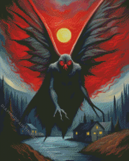 Mothman art Diamond Paints