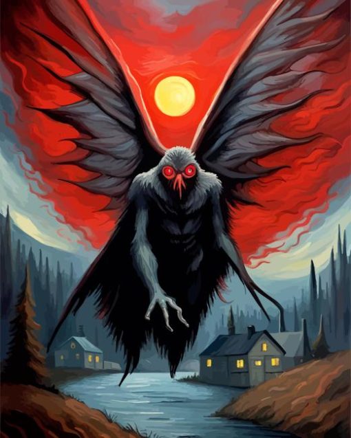 Mothman art Diamond Paints