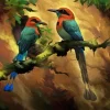 Motmot birds Diamond By Numbers