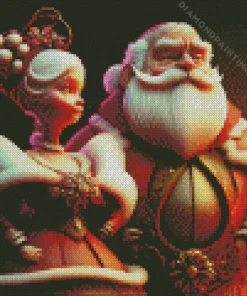 Mr and Mrs claus Diamond By Numbers