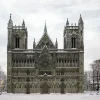 Nidaros Cathedral In Snow Diamond By Numbers