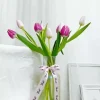 Pink tulips in vase Diamond By Numbers