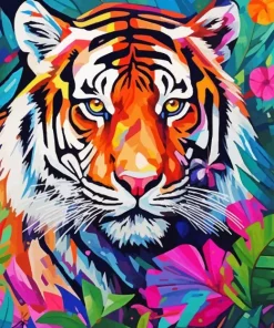 Pop art tiger Diamond By Numbers