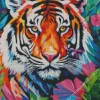 Pop art tiger Diamond By Numbers