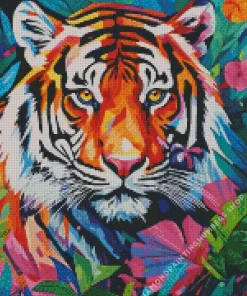 Pop art tiger Diamond By Numbers