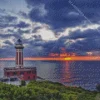 Punta Carena lighthouse Diamond By Numbers