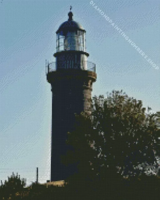 Queenscliff black lighthouse Diamond By Numbers