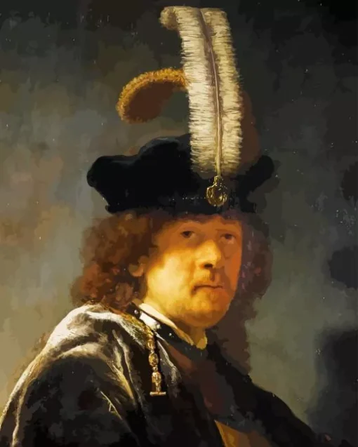 Rembrandt self portrait Diamond By Numbers