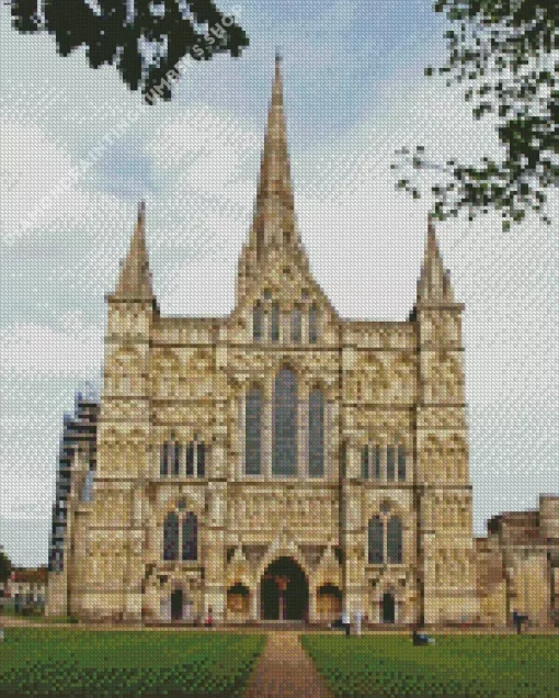 Salisbury Cathedral Diamond By Numbers