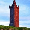 Scrabo Tower Diamond With Numbers