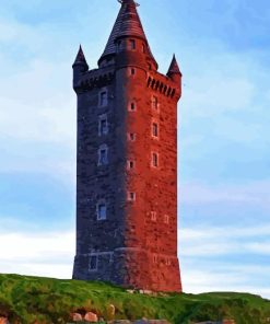 Scrabo Tower Diamond With Numbers