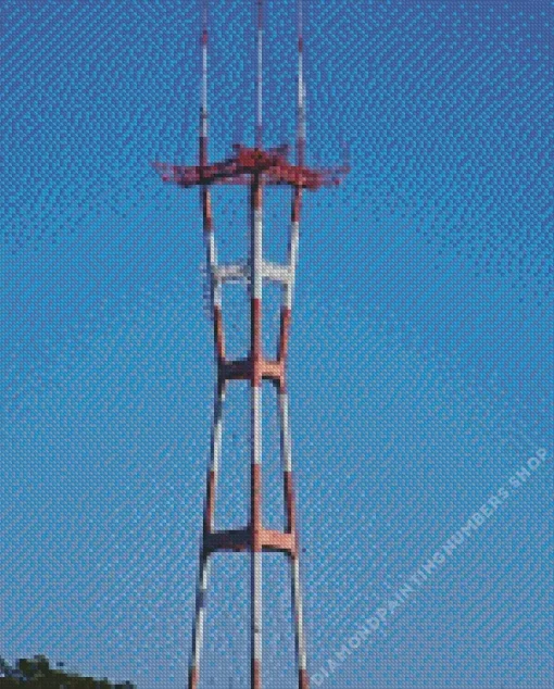 Sutro tower Diamond By Numbers