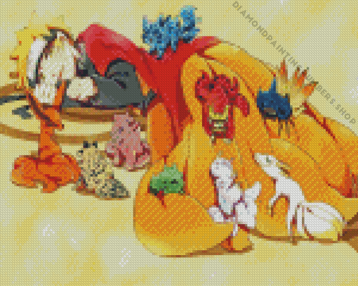 Tailed Beasts Diamond Paints