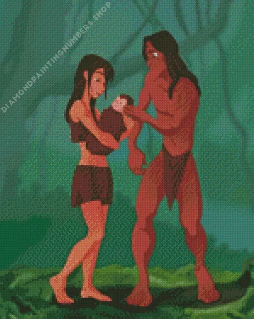 Tarzan and jane Diamond By Numbers